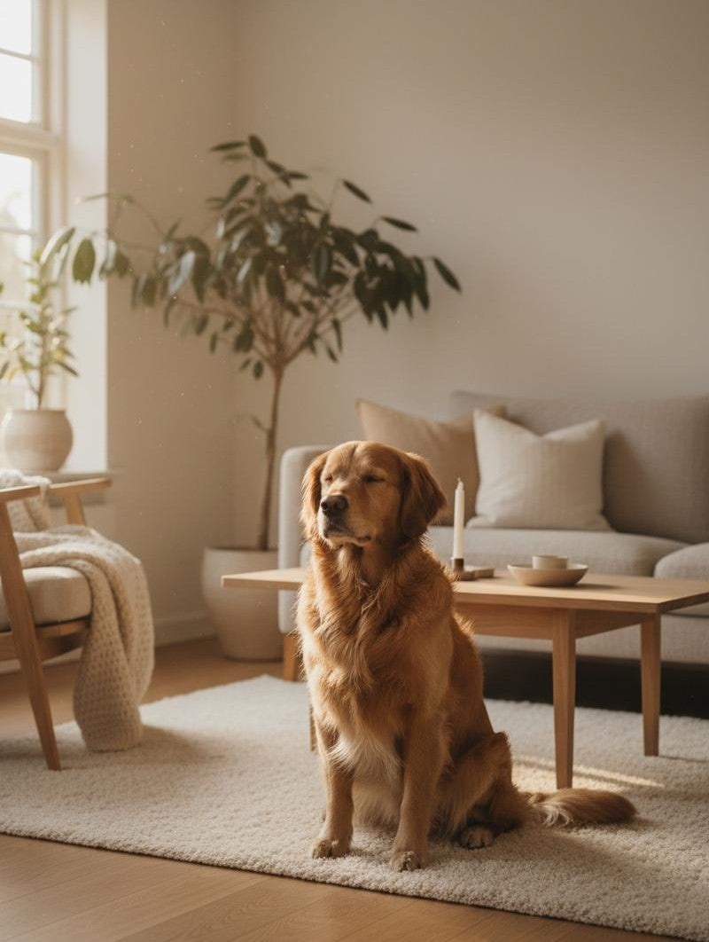Pet and owner sharing a moment